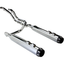 True-Dual Down Under System — 4" mufflers, Chrome
