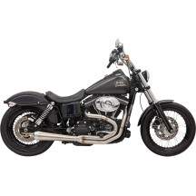 Sistema de escape 2:1 Road Rage Type III — Sistema 2-Into-1, Acero inoxidable, Silenciador megáfono, 18 mm O2