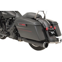 Sistema de escape 2-into-2 Dominator — sistema 2-into-2, 11.5 cm (4.5") diámetro de silenciador, negro