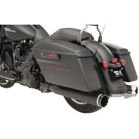 Sistema de escape 2-into-2 Dominator — sistema 2-into-2, 11.5 cm (4.5") diámetro de silenciador, negro