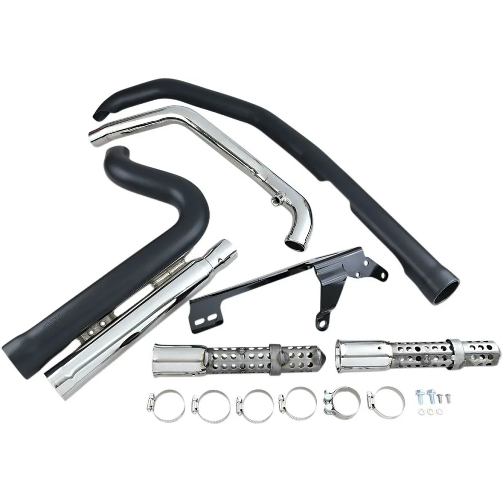 Speedster 909 Exhaust System — 2-into-2, 3.5 in, Black