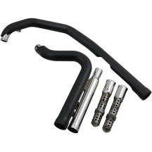Speedster Short 909 Exhaust System — 2-Into-2, 3-1/2" muffler, Black
