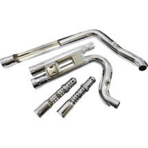 Sistema de escape Speedster 909 — 88.9 mm (3.5 in), 2-into-2, cromado