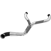 2-into-1 Nasty Bastard Exhaust System — 3-1/2" muffler, chrome