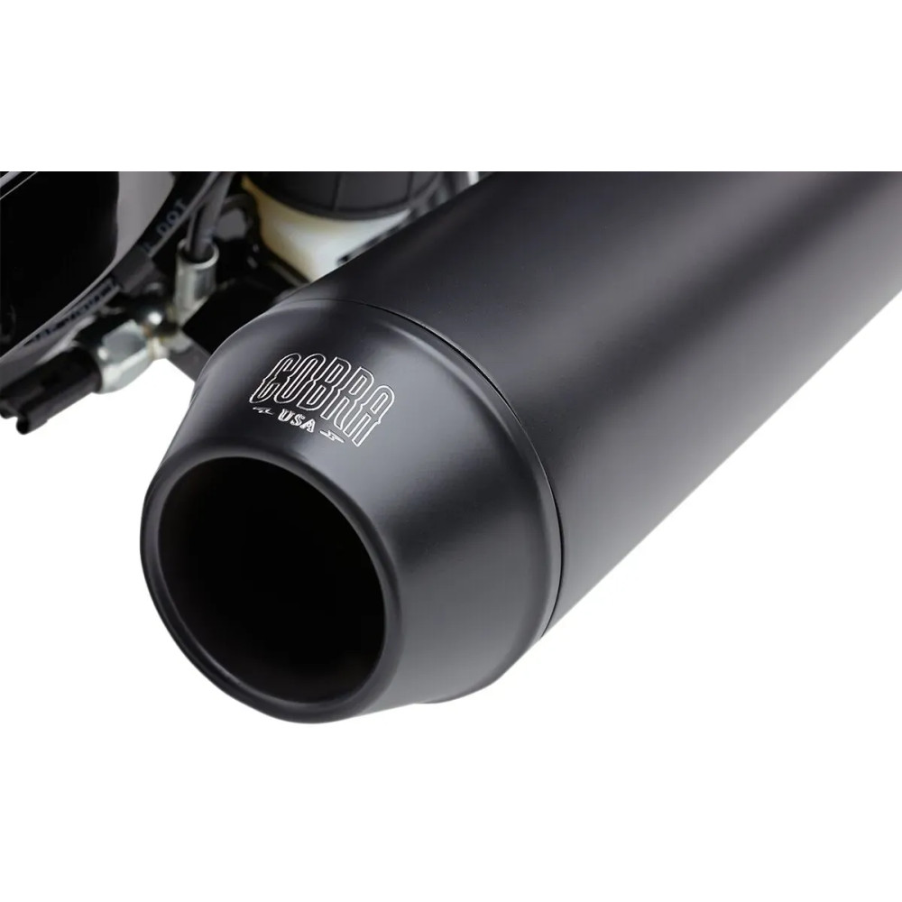 El Diablo 2:1 Exhaust System — 10 cm (4") muffler, 2-into-1 system, black