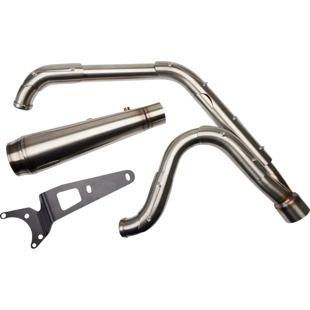Assault 2:1 Exhaust System — 2-into-1 system, Raw