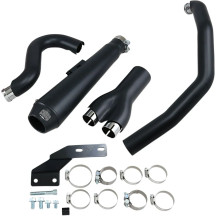 El Diablo 2:1 Exhaust System — 2-Into-1 system, 10 cm (4"), Black