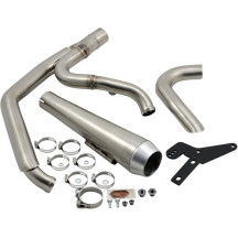 2-into-1 Road Rage Exhaust System — 4" muffler diameter