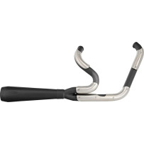 Assault 2:1 Exhaust System — 2-into-1 system, Black, fits forward and mid controls
