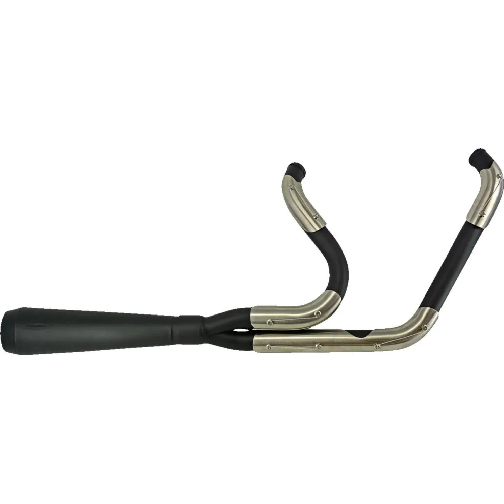 Assault 2:1 Exhaust System — TRASK 2-Into-1, Black