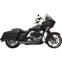 Road Rage 2:1 Short Exhaust System — 2-into-1, 4" muffler, 12 mm & 18 mm O2 ports