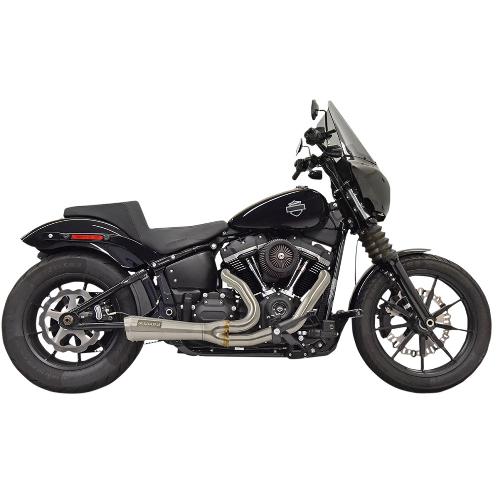 The Ripper Short Road Rage 2-into-1 Exhaust System — 2-into-1, stainless steel, 10" x 2.25" baffle