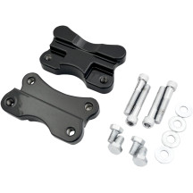 Fender to Fork Adapters for 21" Wheels — 21", front, black, pair
