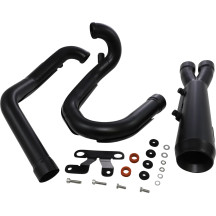 Assault 2:1 Exhaust System — 2-Into-1 system, Black