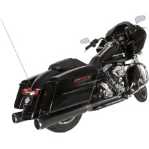 Sistema de escape dual El Dorado — silencadores 4-1/2", Negro, sistema 2-into-2