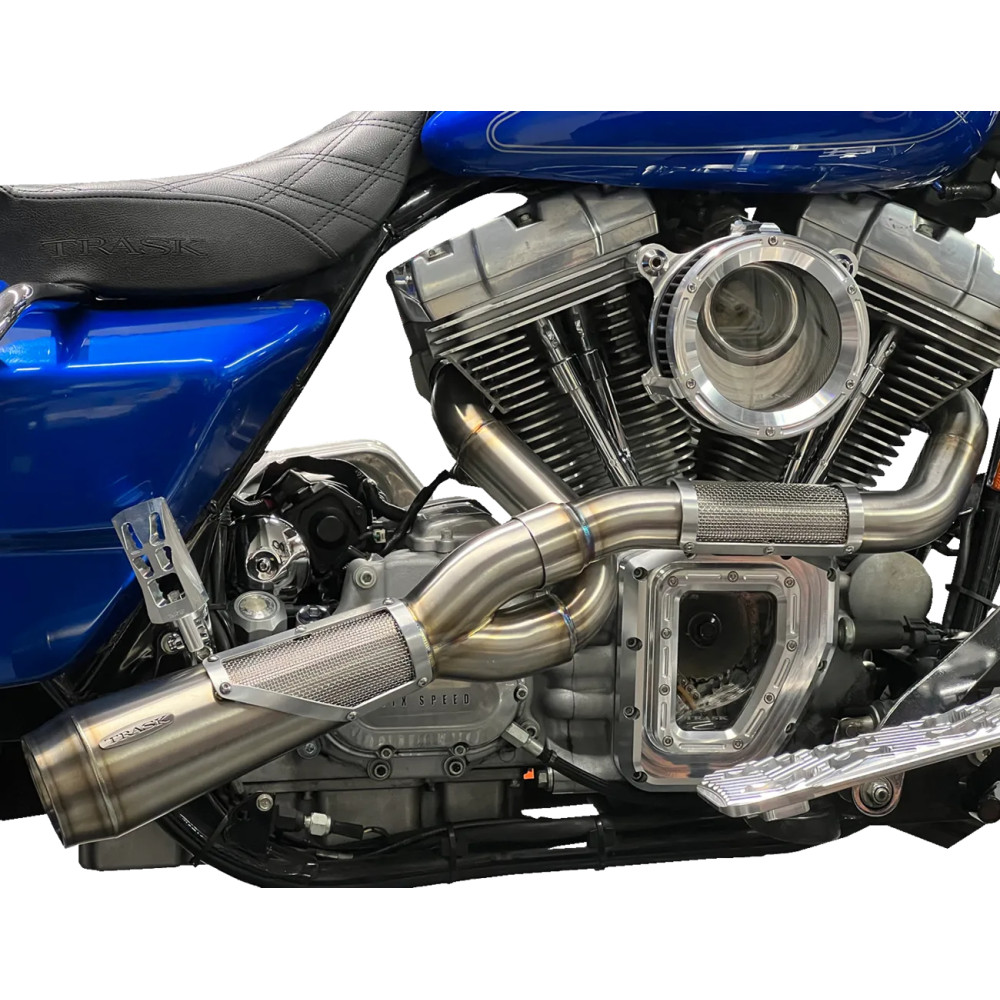 2-into-1 Big Sexy Exhaust System — Stainless steel, raw finish