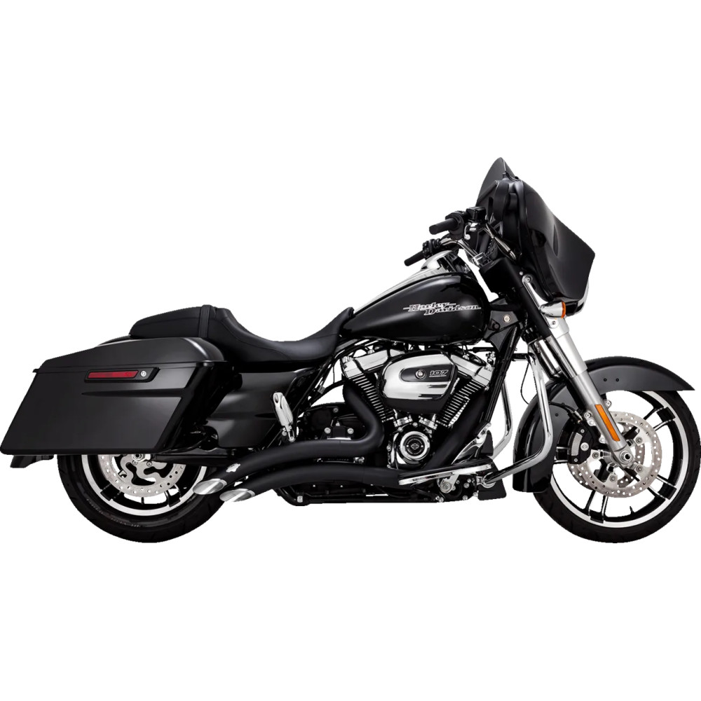 Big Radius Exhaust System — Black, 2-into-2 system