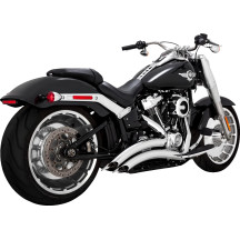 Big Radius Exhaust System — 2-into-2 system, Chrome