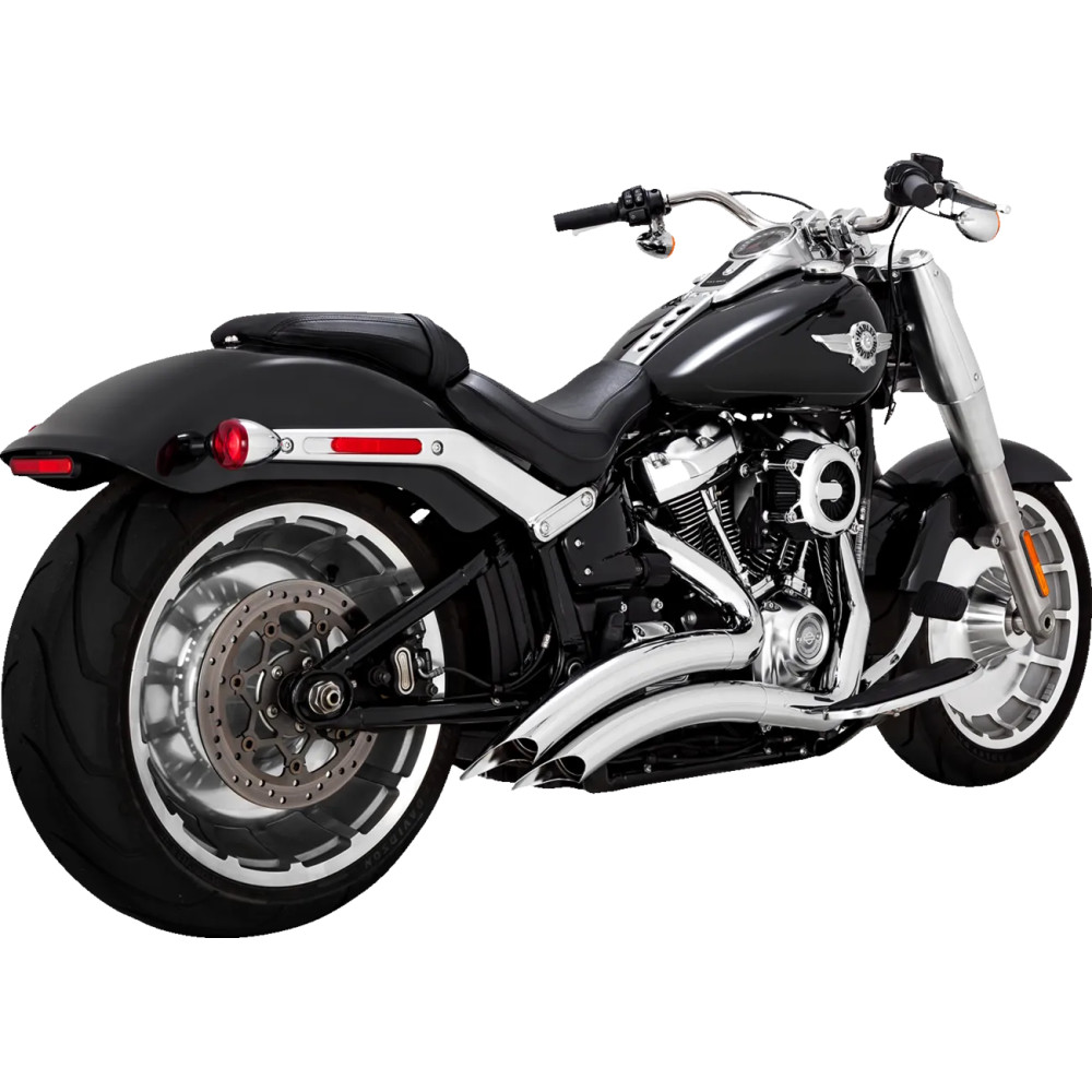 Big Radius Exhaust System — 2-into-2 system, Chrome