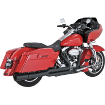 Pro Pipe 2-into-1 Exhaust System — Black, Mild Steel