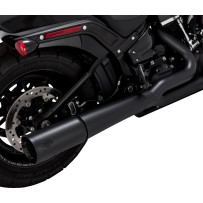Pro Pipe 2-into-1 Exhaust System — 2-Into-1 system, Black