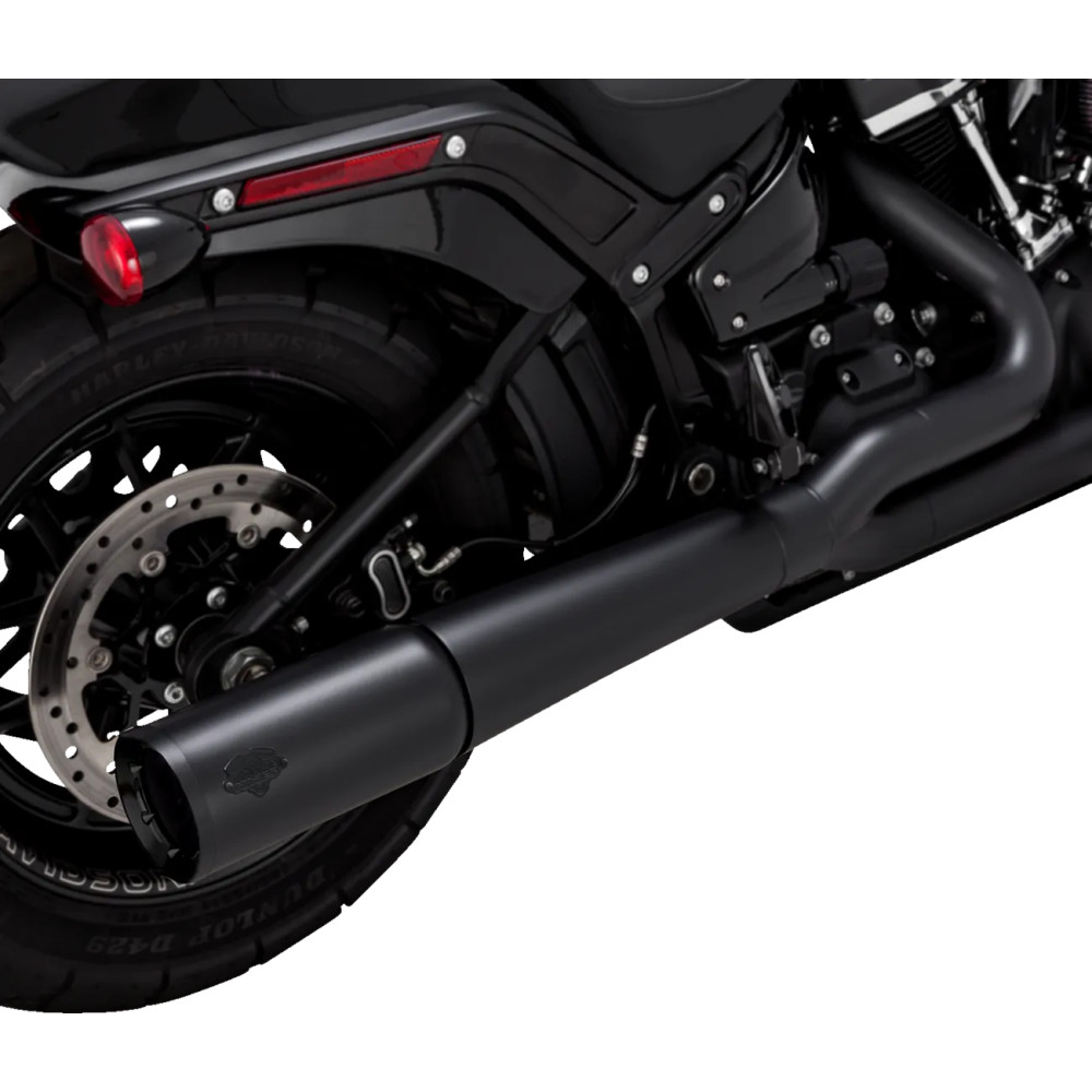 Pro Pipe 2-into-1 Exhaust System — 2-Into-1 system, Black