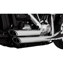 Shortshots Staggered Exhaust System — 2-into-2 system, Chrome