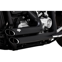 Shortshots Staggered Exhaust System — Black, 2-into-2 system