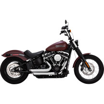 Shortshots Staggered Exhaust System — Chrome, 2-Into-2 System