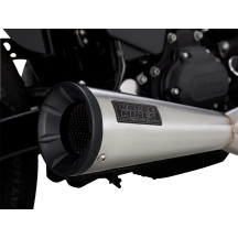2-into-1 Upsweep Exhaust System — Brushed, 304 stainless steel