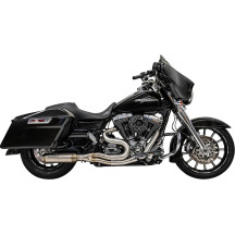 Super Bike 2:1 Exhaust System — 2-Into-1, 4" muffler, 18 mm oxygen sensor