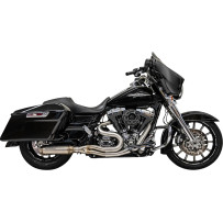 Super Bike 2:1 Exhaust System — 2-Into-1, 4" muffler, 18 mm oxygen sensor