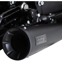 Upsweep 2-into-1 Exhaust System — Matte Black, 2-into-1 system