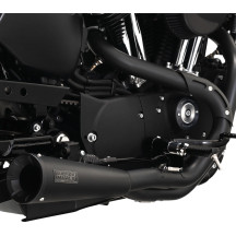 Upsweep 2-into-1 Exhaust System — Matte Black, 2-into-1 system