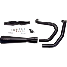 Upsweep 2-into-1 Exhaust System — Matte Black, 2-into-1 system