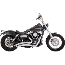 2-into-2 Big Radius Exhaust System — 18 mm oxygen sensor, Chrome