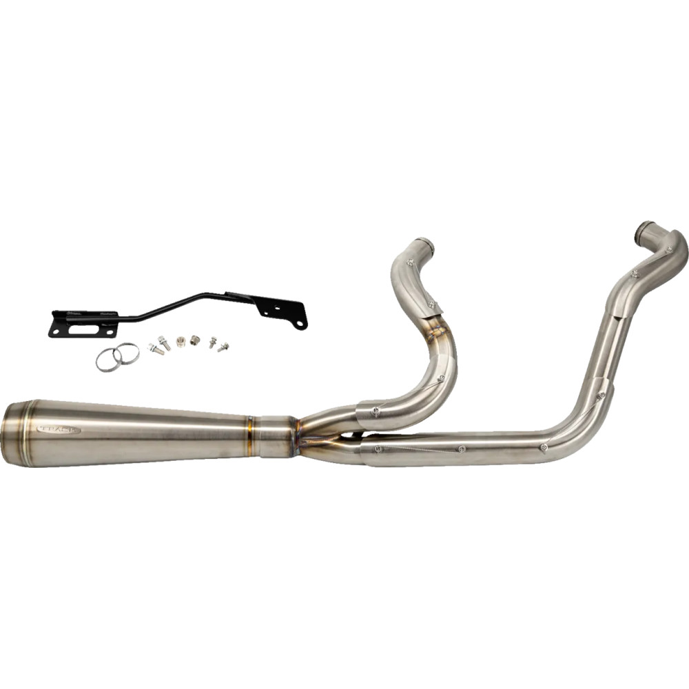 2-into-1 Assault Exhaust System — 2-Into-1 system, Brushed