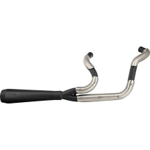 2-into-1 Assault Exhaust System — 2-into-1, Black