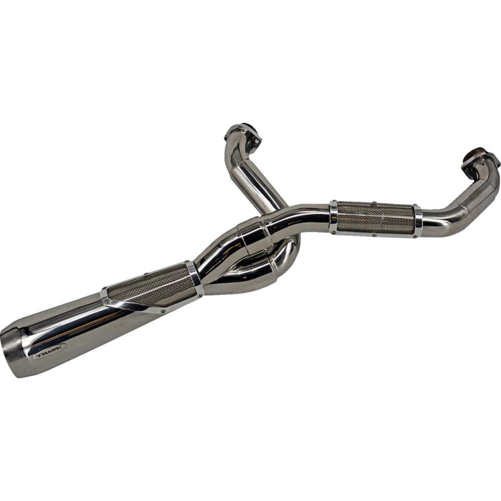2-into-1 Big Sexy Exhaust System — 2-Into-1 system, stainless steel, polished