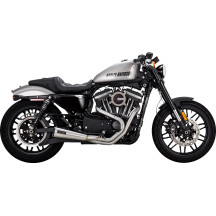 2-into-1 Upsweep Exhaust System — Brushed stainless steel