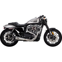 2-into-1 Upsweep Exhaust System — Brushed stainless steel
