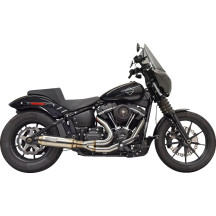2-into-1 Super Bike Exhaust System with 4" Muffler — 2-Into-1 system, 4" muffler