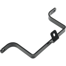 Saddlebag-To-Fender Support Bracket — Black, Rear