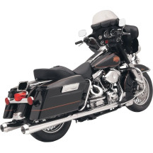 Megaphone Slip-On Mufflers — 10 cm (4"), Chrome