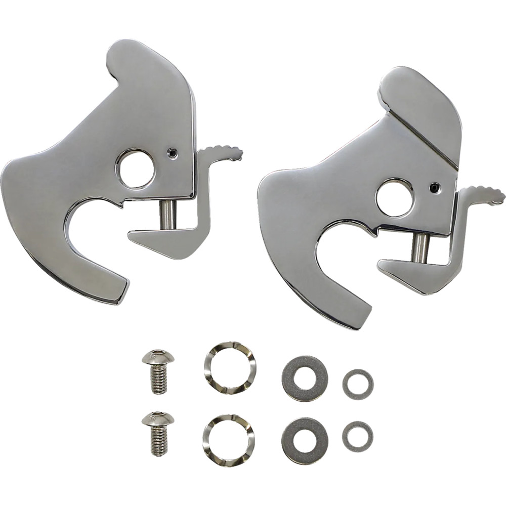 Detachable Latch Kit — Chrome, Pair