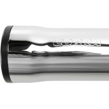 Silenciadores Slip-On RPT 3" — 76,2 mm (3"), acabado cromado, tapa final negra, juego