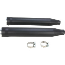 RPT 3" Slip-On Mufflers — 3" (76.2 mm), Black, Polished end cap