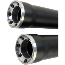 Silenciadores RPT Slip-On de 3" — 3" (76,2 mm), negro, extremo pulido