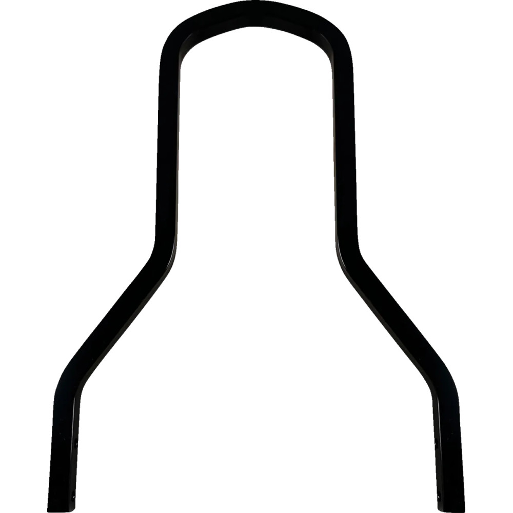Square Sissy Bar — 25.8 cm (10.14 in), 22.23 cm (8.75 in), Black gloss