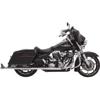 Fishtail Slip-On Mufflers — 84 cm, Chrome